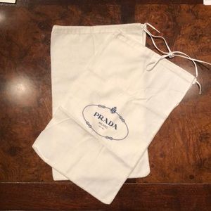 Brand new authentic Prada does bags 1pair